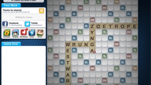 Words With Friends HD Gets Updated For The New iPad’s Retina Display And Landscape Orientation