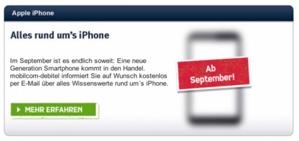 [Rumor] German Carrier Confirms New iPhone In September?